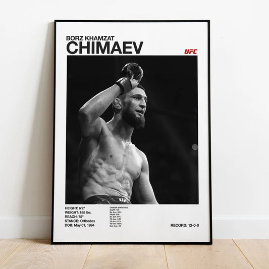 Borz Khamzat CHIMAEV UFC Poster Canvas Print Painting Wall Decoration