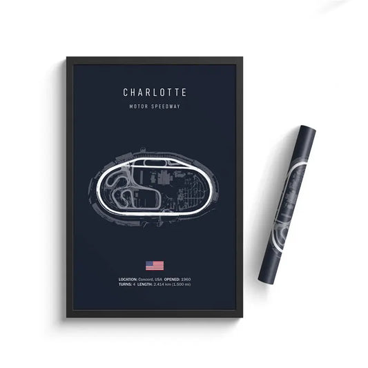 Charlotte Track Formula 1  Canvas Wall Decoration