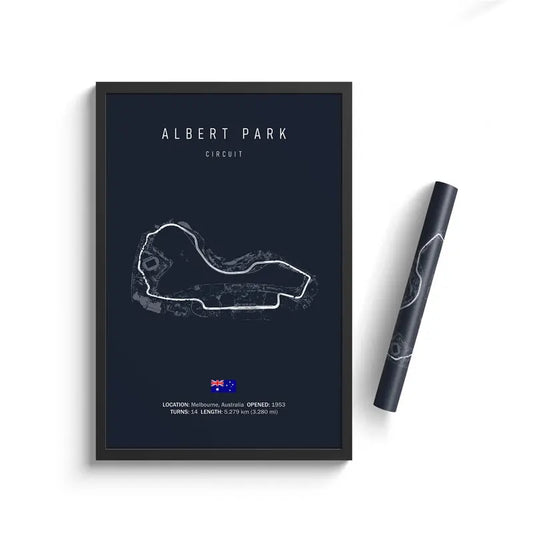 Albert Park Track Formula 1  Canvas Wall Decoration