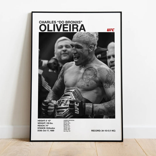 Charles ''Da Bronxs'' OLIVEIRA UFC Poster Canvas Print Painting Wall Decoration