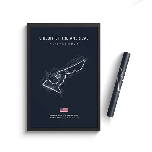 Circuit Of The Americas Track Formula 1  Canvas Wall Decoration